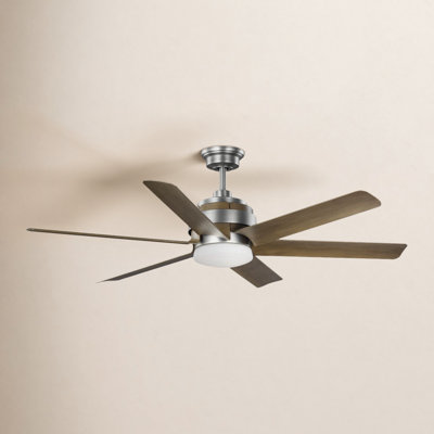 Kaysville 56'' 6 Blade Ceiling Fan with LED Light Kit