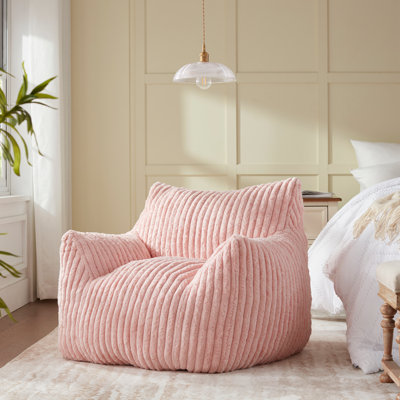 Modern Faux Fur Bean Bag Chair for Living Room & Bedroom