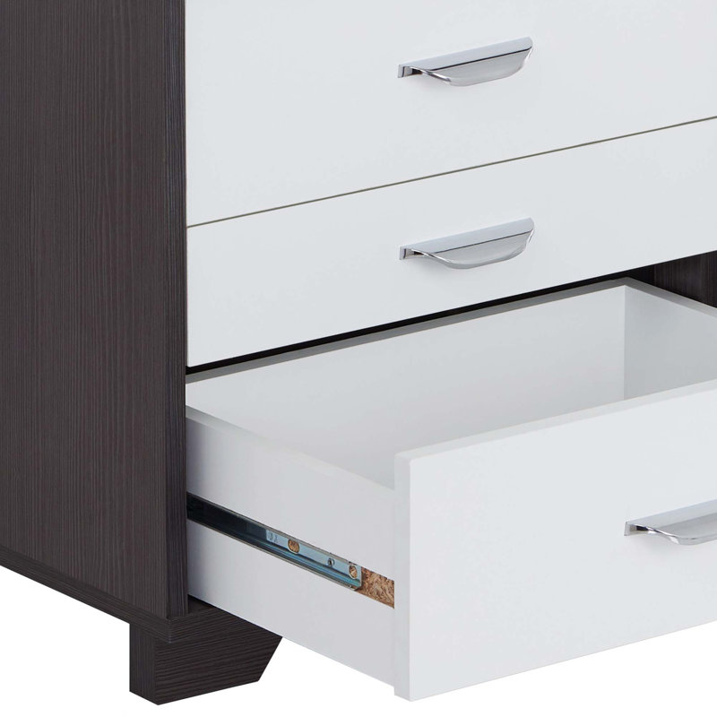 Chic Rectangular Accent Table With Multiple Drawers