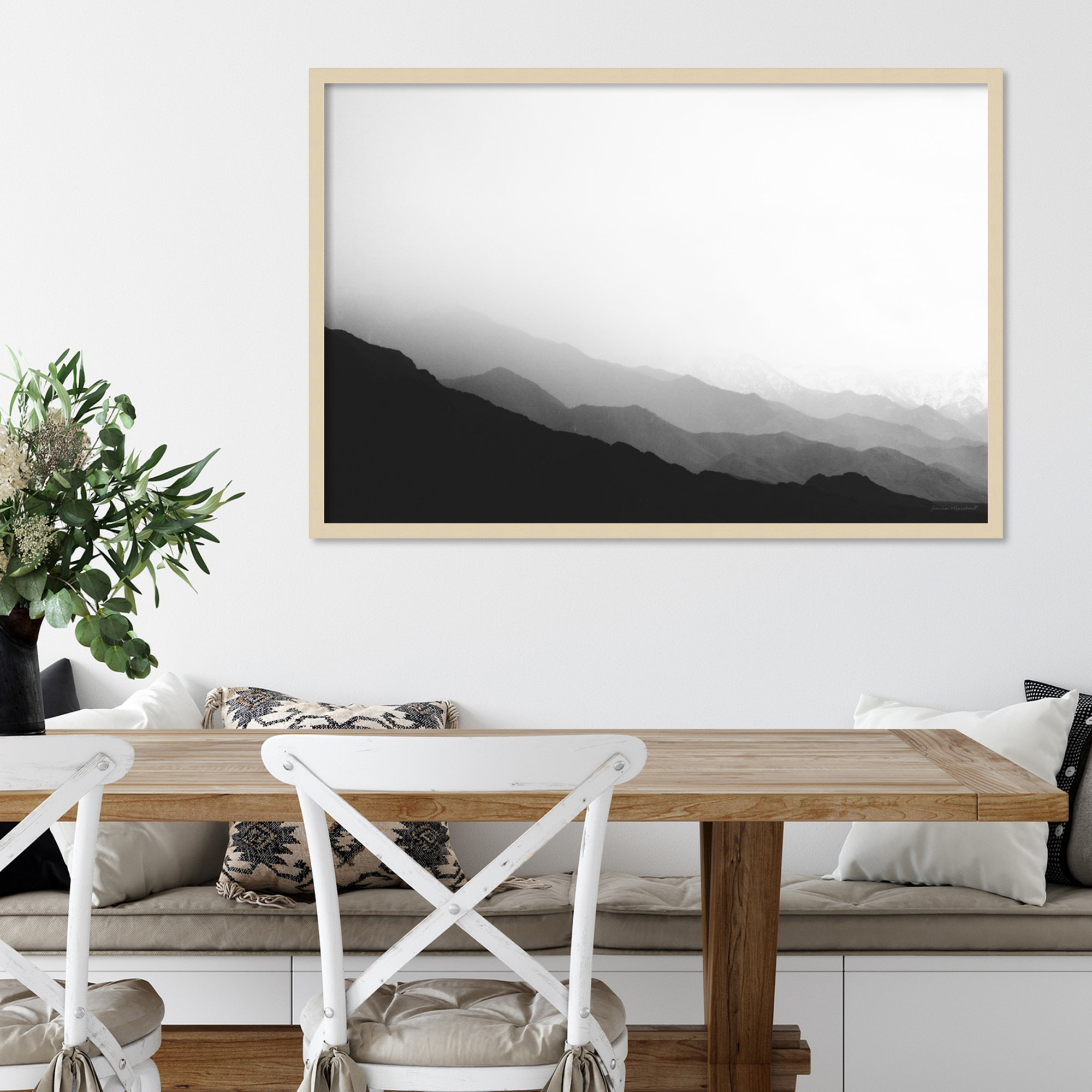 Virgin Mountains by Laura Marshall, Brown, 41" W x 28" H