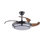 Ventilateur de plafond rétractable de 42 po avec lumière, ventilateur de lustre moderne à DEL avec télécommande, pales réglables à 6 vitesses, moteur à courant continu silencieux, éclairage à intensité variable pour le salon, la chambre à coucher, la salle à manger