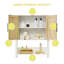 Over The Toilet Storage Cabinet With Rattan Door Bathroom Above Toilet Organizer