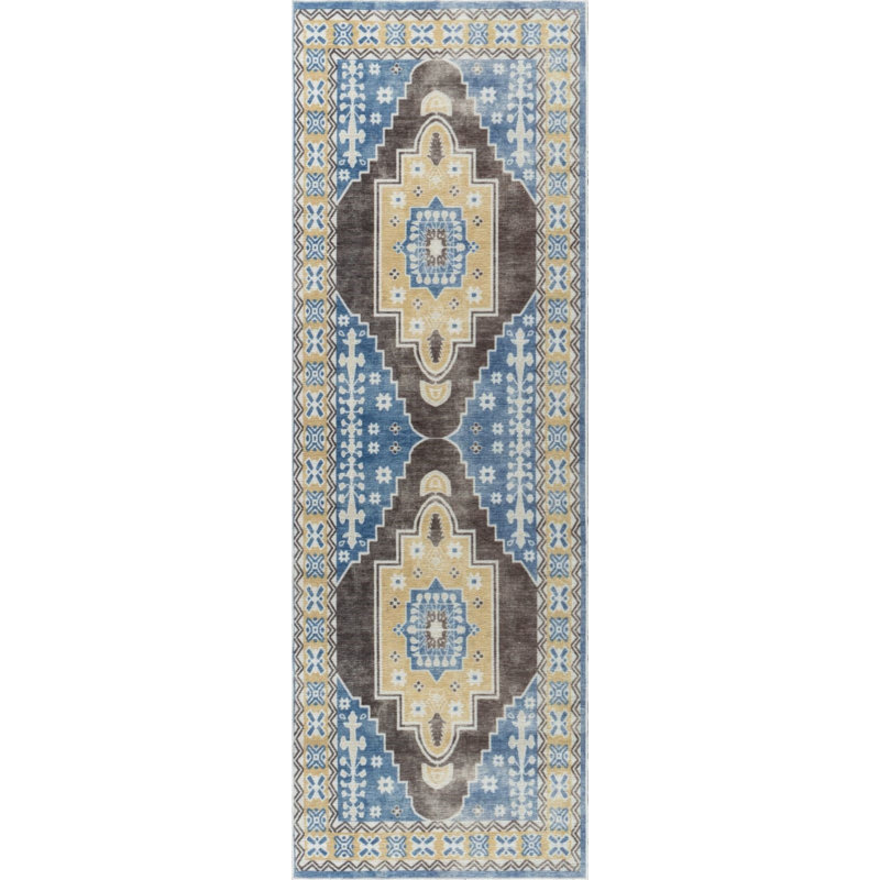 Tapis rectangulaire Allauddin, Tapis de couloir 2 pi 7 po x 8 pi