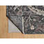 Tapis surdimensionné en laine et en soie noué à la main brun paillis 11 pi 8 po x 14 pi 11 po