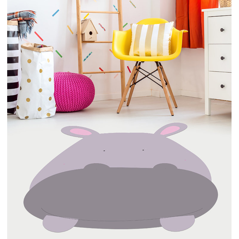 Vinyl Machine Printed Area Rug, Rectangle 81 x 100cm