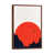 Classic Brown Wood Floater Framed