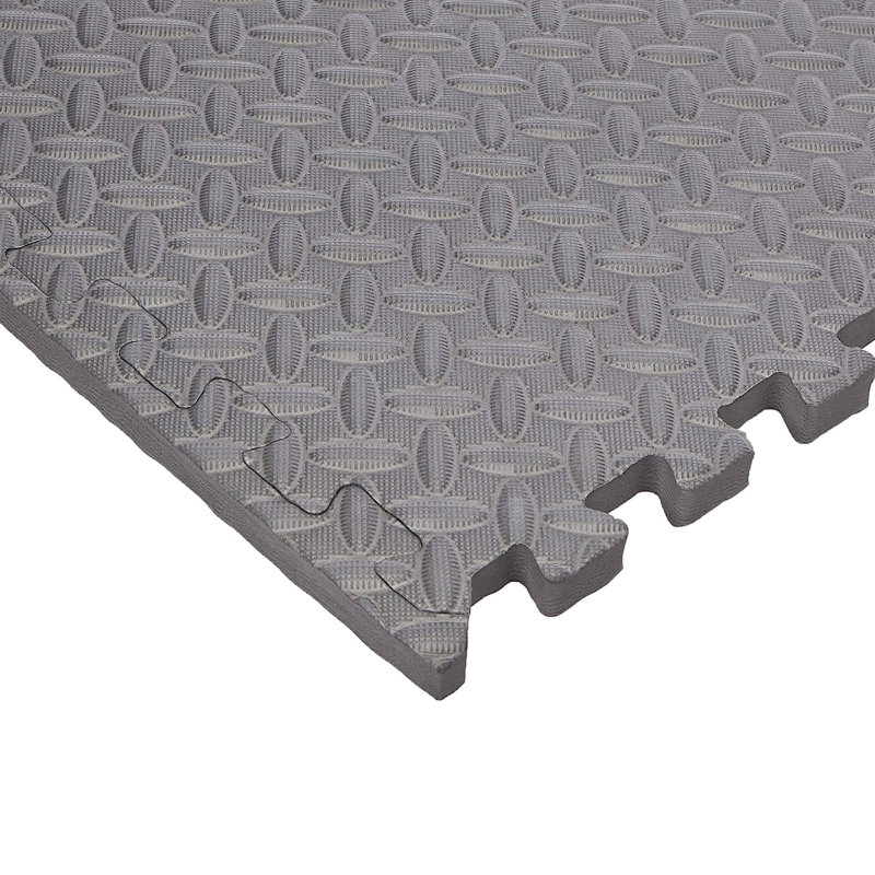 24" L x 24" W x Foam Tile, Gray