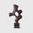 Brown Free Form Solid Wood Decorative Object