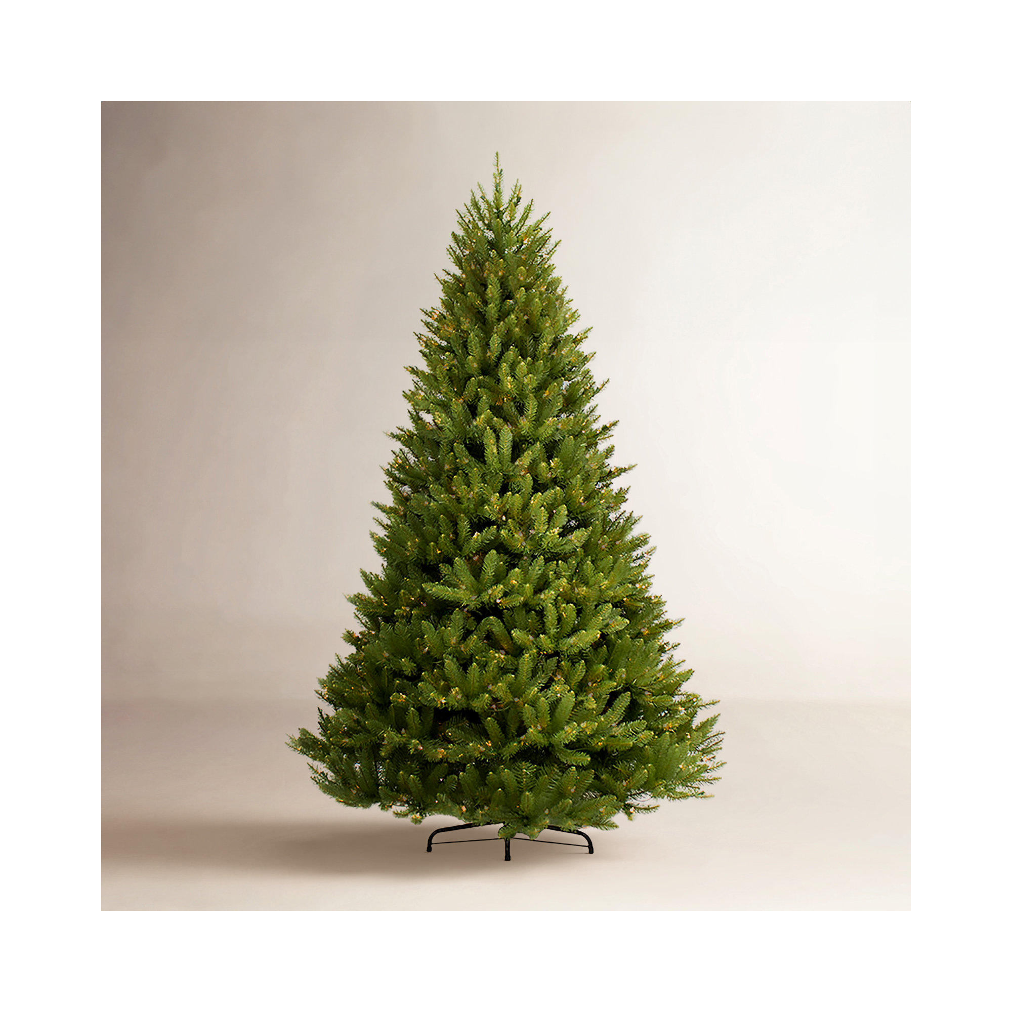 Lighted Artificial Fir Christmas Tree, 7.5'