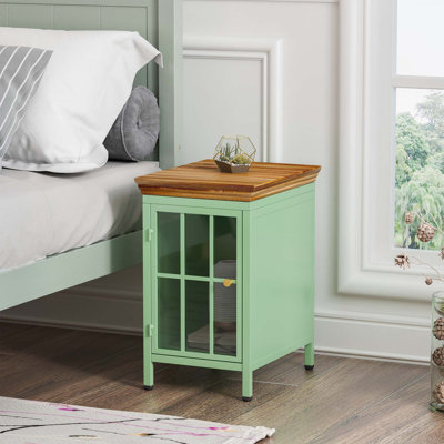 Table de chevet avec armoire de rangement et table de chevet Rheuben
