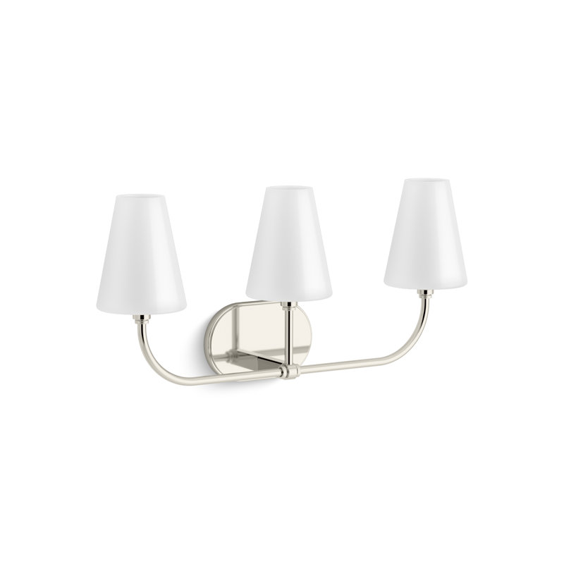 Kernen By Studio McGee Three-Light Sconce, Polished Nickel