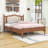 Chatmon Wooden Platform Bed with Natural Rattan Headboard and Slats Support-1482150075-1482150079