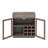 Mini Wine Bar Cabinet With Led Lights, Wine Storage Cabinet With Removable Wine Rack, Glass Holders, 2 Drawers, Charging Ports, Modern Bar Coffee Station Whiskey Liquor Cabinet For Home And Office