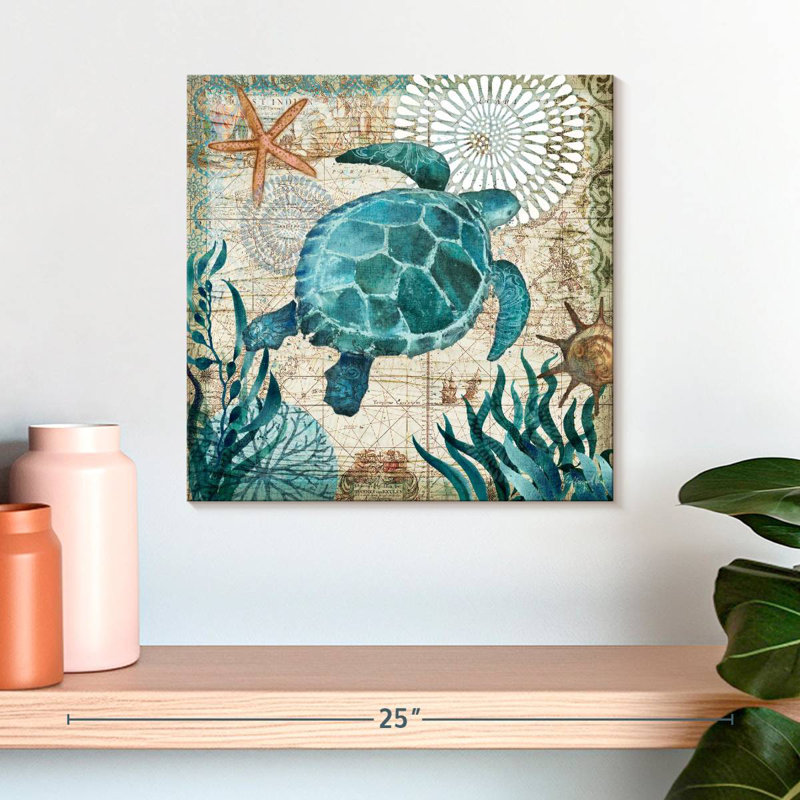 Brampt Monterey Bay Turtle, 16" H x 16" W