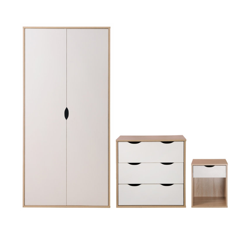 Saguaro Bedroom Set, Oak/White