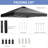 10X10 Pop Up Canopy  Tent With One Push Setup,  Instant Portable Shelter With Sandbags, Black-123311103-123311104