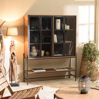 Aakin 124cm Solid Wood Sideboard