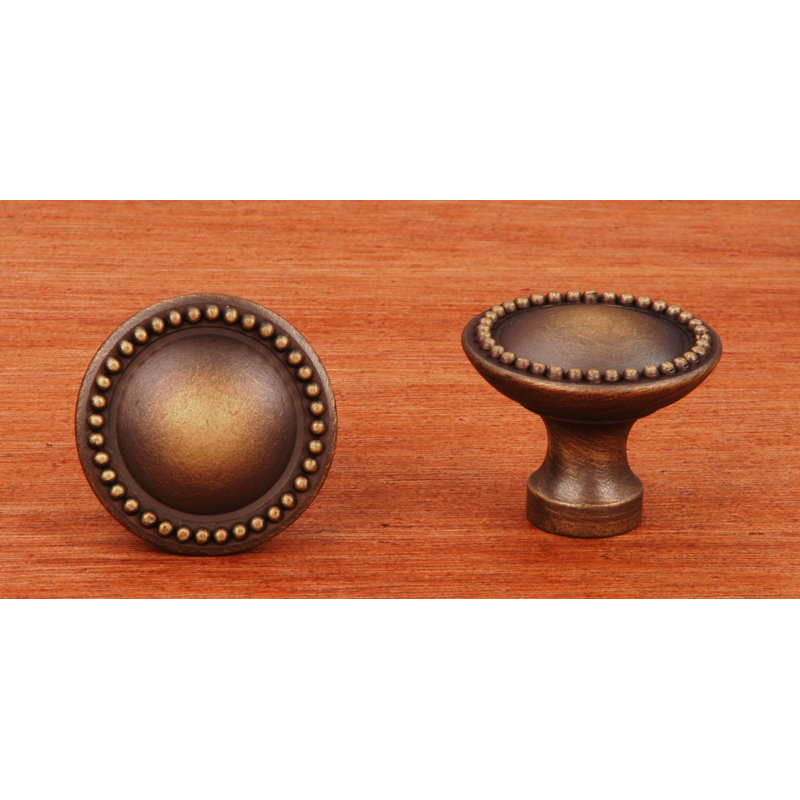 CK Series 1 1/4" Diameter Mushroom Knob, Antique English