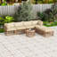 Ensemble de conversation d'extérieur 7 pièces avec coussins, coussins décoratifs et table basse