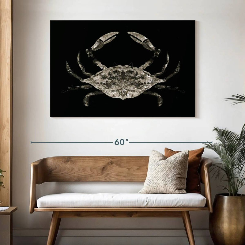 Crabe côtier I, H 32 po x l 48 po