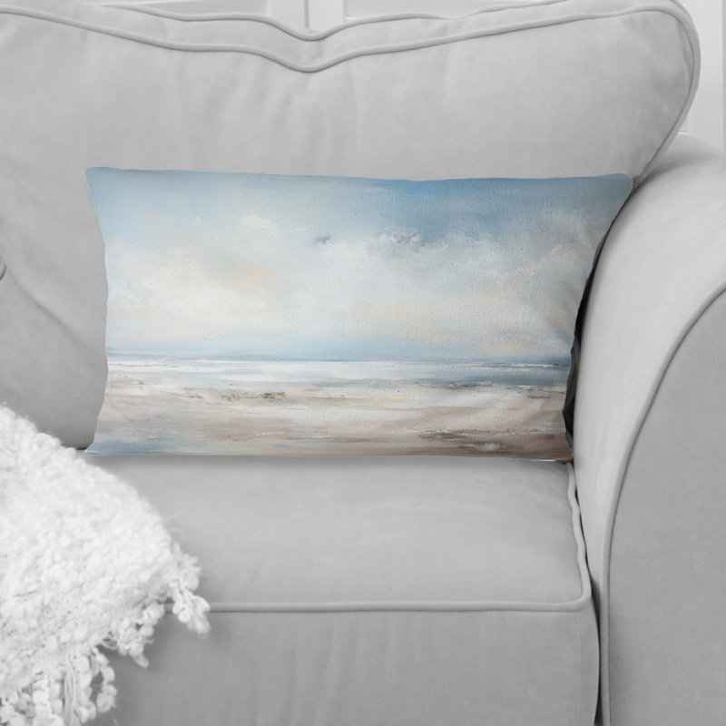 Coussin Coastal Beach Minimal Scenery III - Coastal Ocean