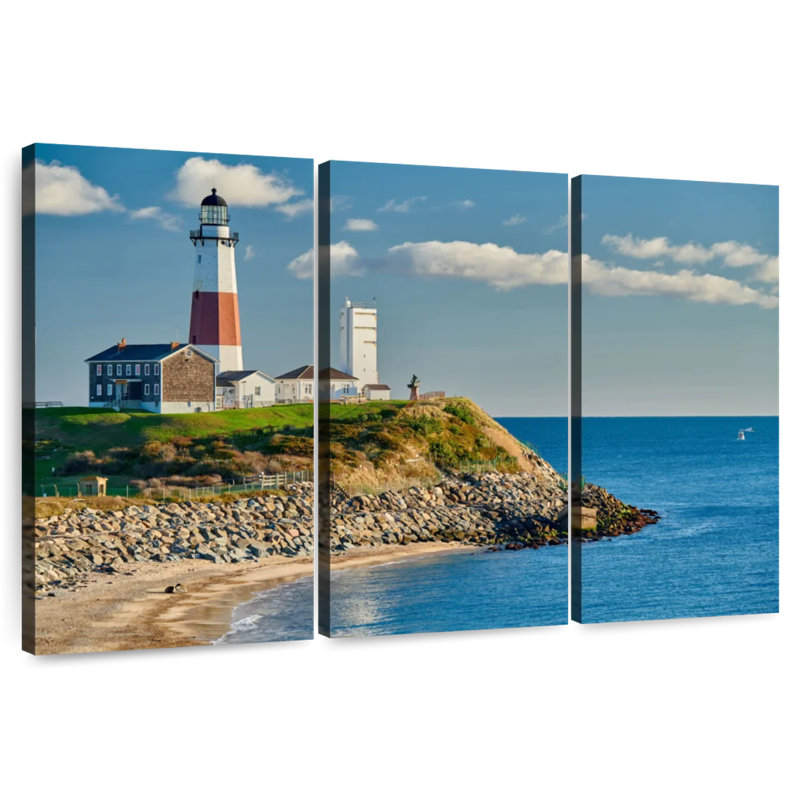 Aletra, mer transparente au phare de Montauk, H 20 po x l 33 po