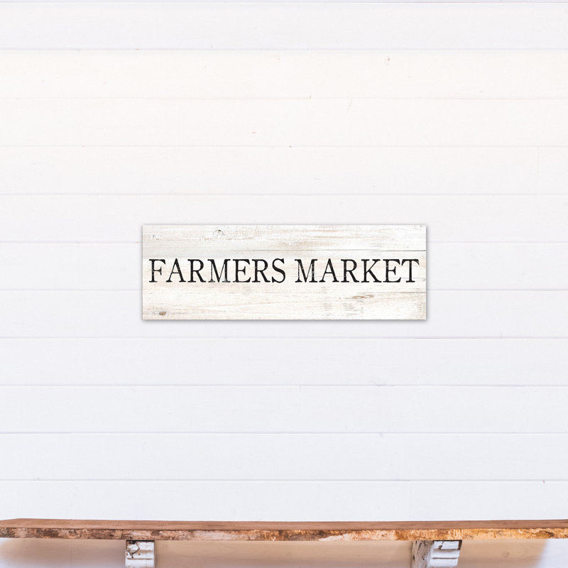 « agriculteurs market sign », art textuel sur toile