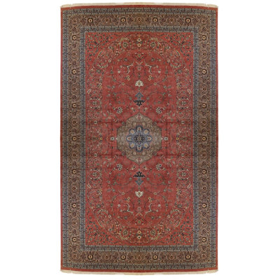 Global Rug One-of-a-Kind Hand-Knotted Isahan 16' x 27' Wool Area Rug