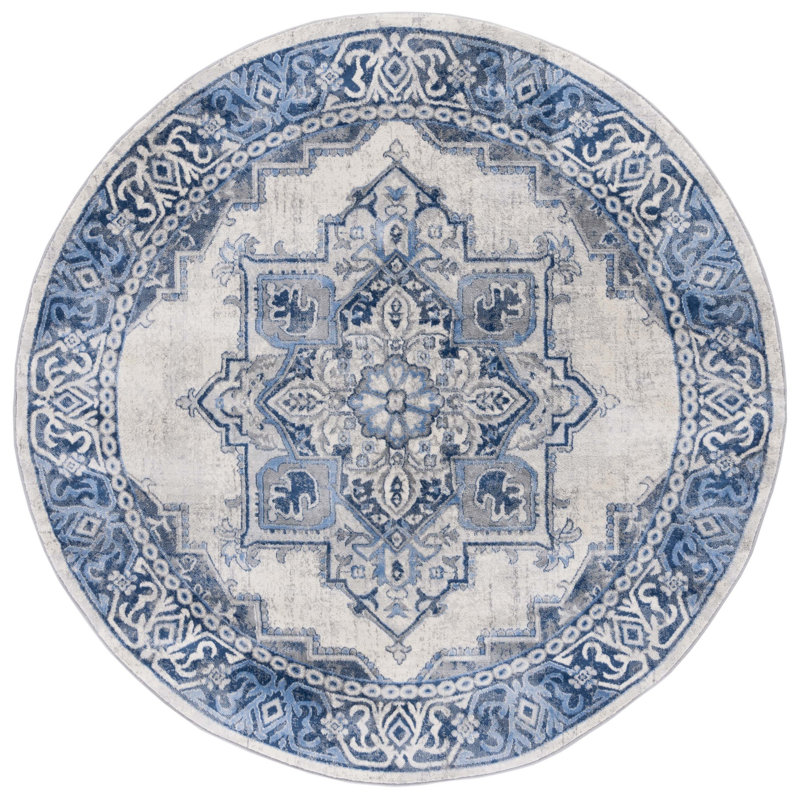 Brentwood Performance Oriental Rug, Round 6'7"