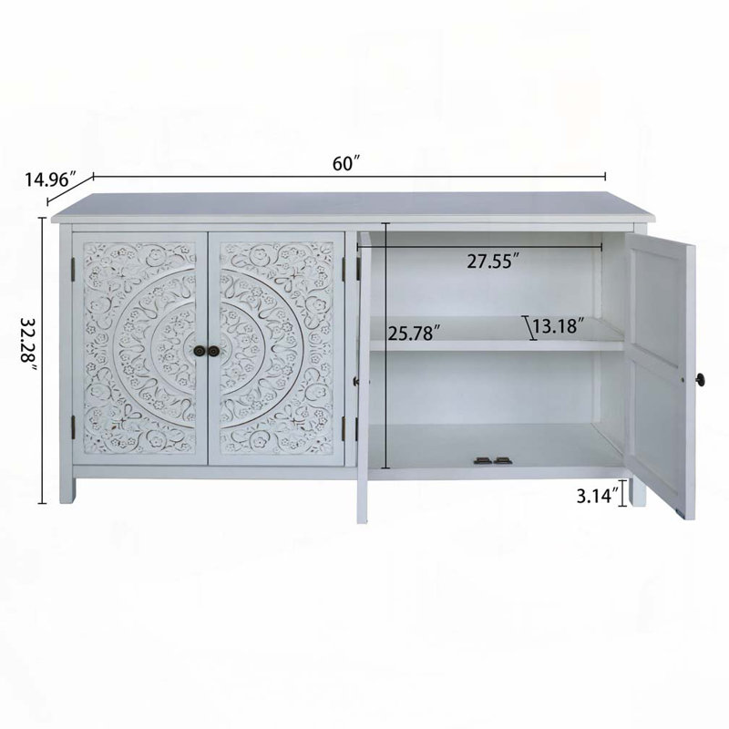 Armoire d'appoint avec 4 portes