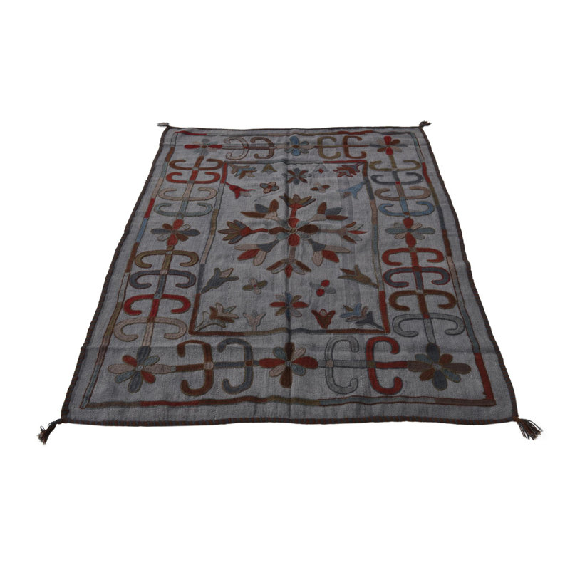 Tapis gris graphite 4 pi x 6 pi