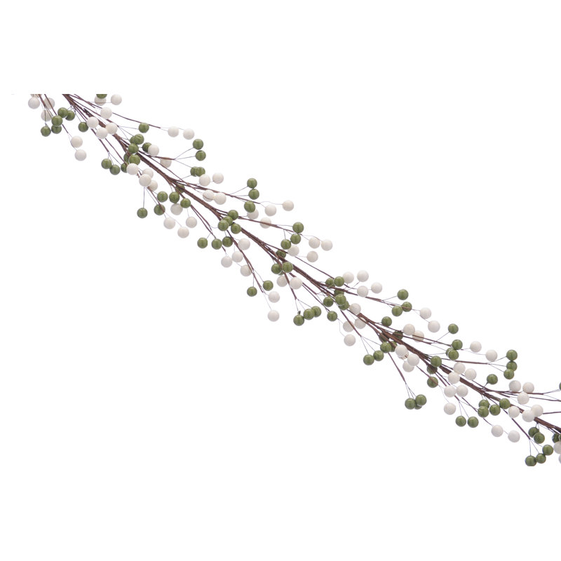 330.2cm Faux Garland, Sage Green
