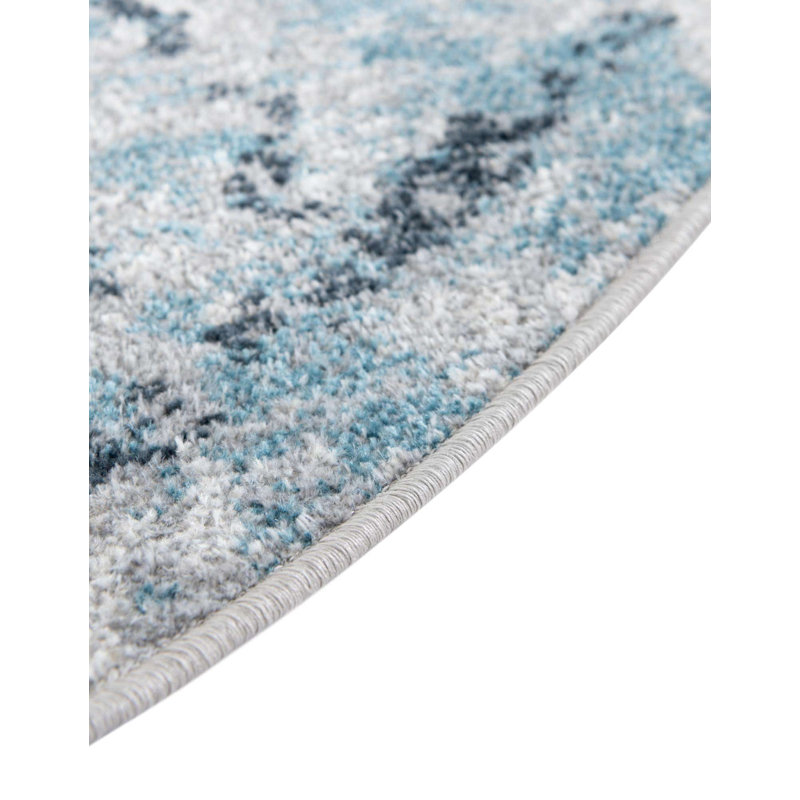 Eudora Geometric Indoor Rug, Round 5'3"