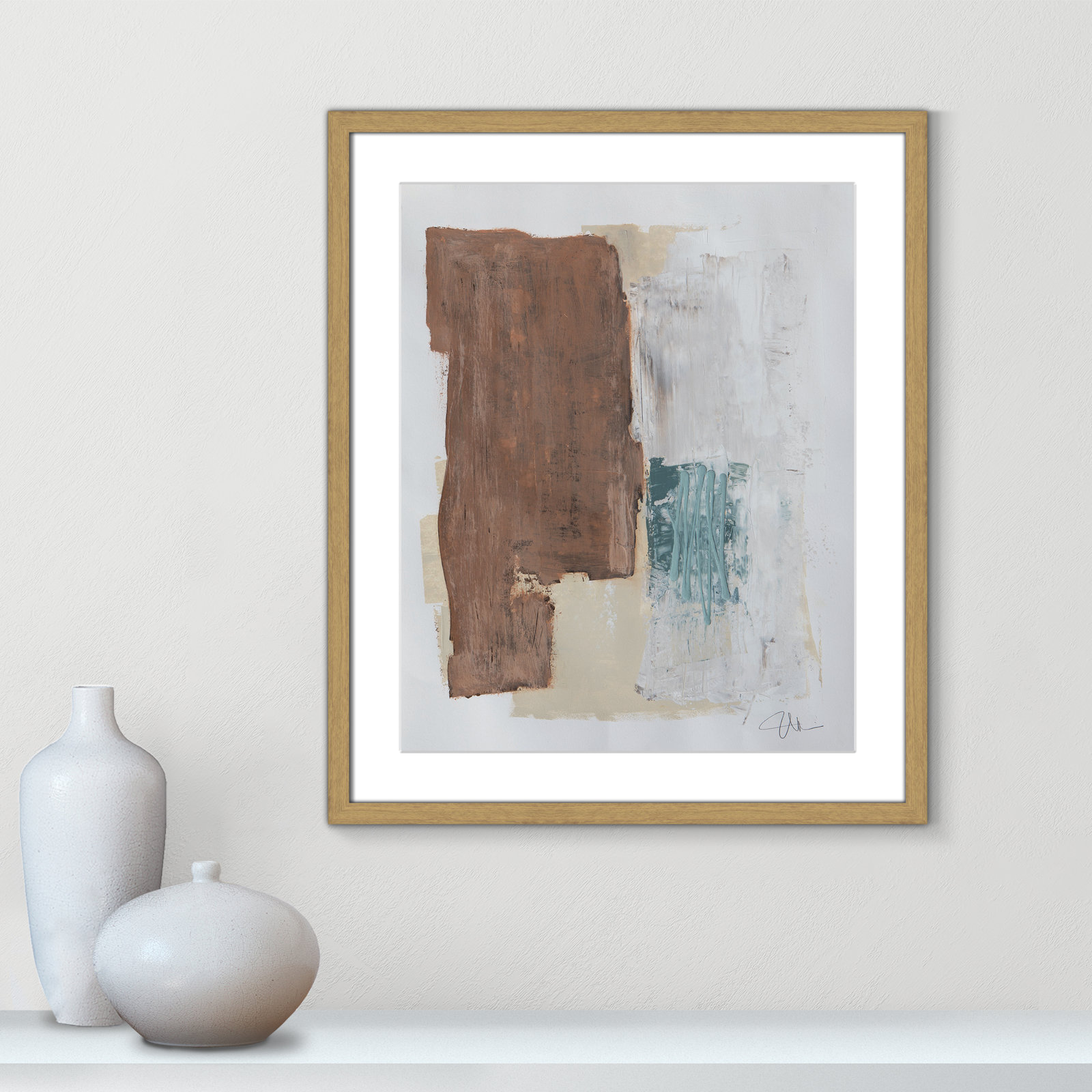 Rosena I Print, 25.5" H x 21.5" W x 0.75" D, Natural Framed