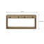 Console English Knotty Oak