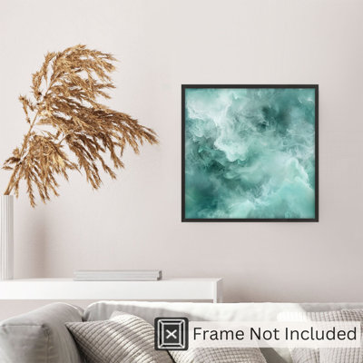«Abstract Green Myst V», reproduction d'art moderne sans cadre