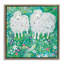 Cadre flottant Wooly Sheep avec fleurs dispersées, design par Clare Tupper-422235116-422235118