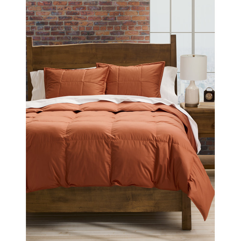 Cuddledown Chroma Down Alternative Comforter, Copper, King Comforter, Winter