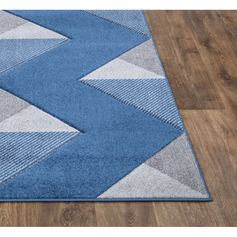 Geometric Indoor / Outdoor Area Rug, Rectangle 80 x 150cm
