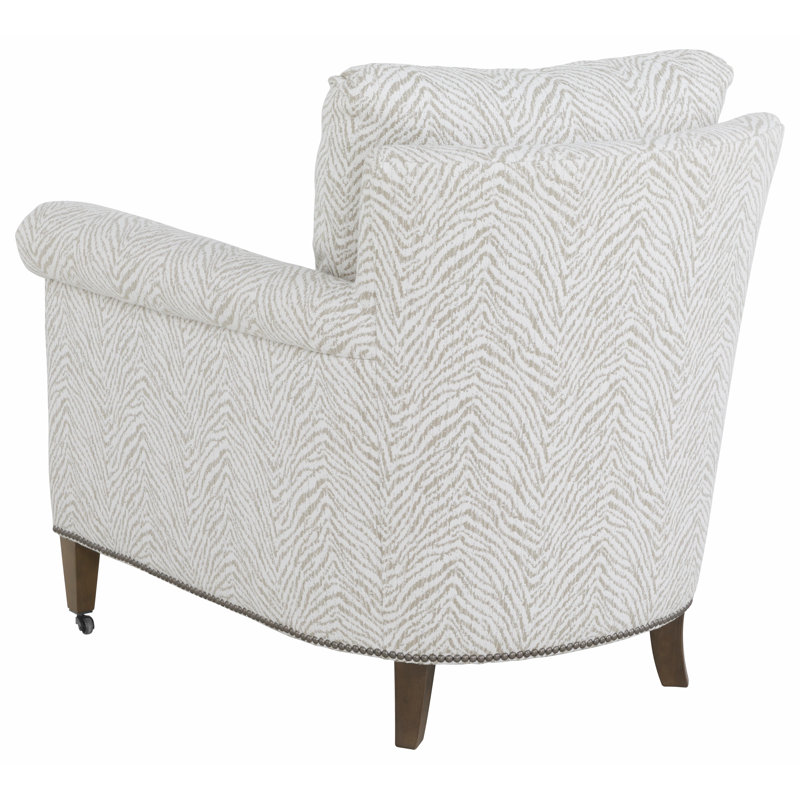 Leather Armchair, Small Pewter, 1111 Brown, Montego Bay