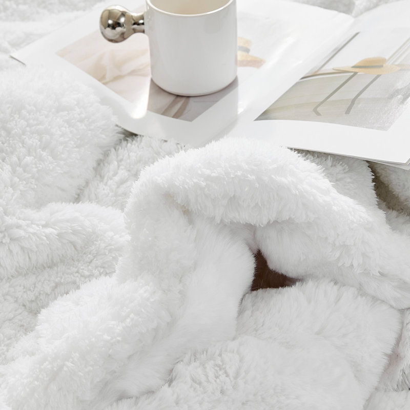 Ensemble d'édredon très grand Snowball Chunky Bunny - Coma, Édredon pour lit simple TG + 1 taie décorative
