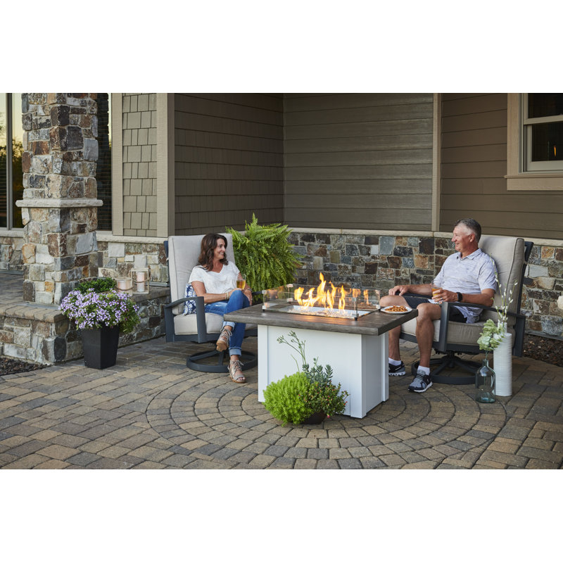 Linear Glass Fire Pit Wind Guard, 12"H  x 42"W