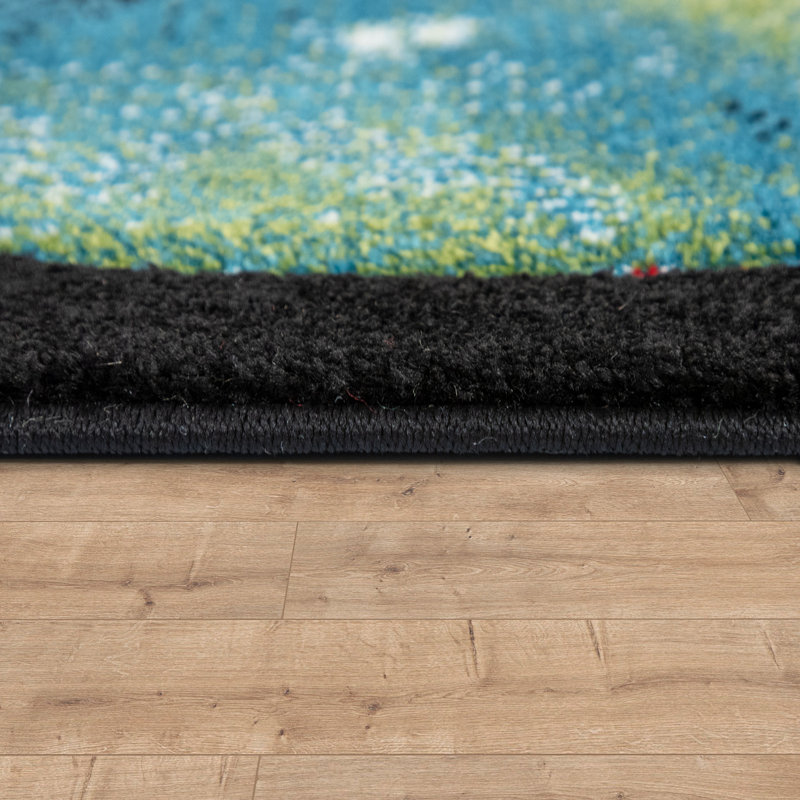 Eberharda Polypropylene Rug, Rectangle 3'11" x 5'7"