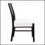 Charmantes chaises de salle à manger de style campagnard, ensemble de 2, avec dossier à échelle classique et cadres en bois durables