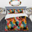 Ensemble de housse de couette Colorful Neon Jungle Flash II-1399260204