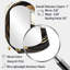 Elkhorn Gold Glamour Circle II - miroir mural cylindrique en marbre, miroir décoratif asymétrique blanc-107247820