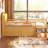  Twin Low Loft Platform Bed, LED House Headboard and Storage Drawers with Wooden Frame for Bedroom, Natural-87533002