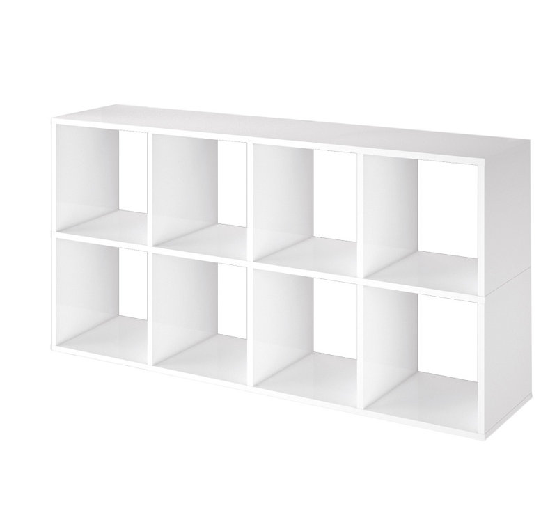 Pisa 56 cm H x 110 cm W Cube Bookcase, White