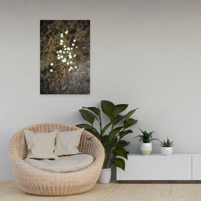 Art contemporain, art floral minimaliste rustique serein