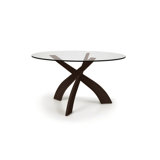Entwine Round Glass Top Table